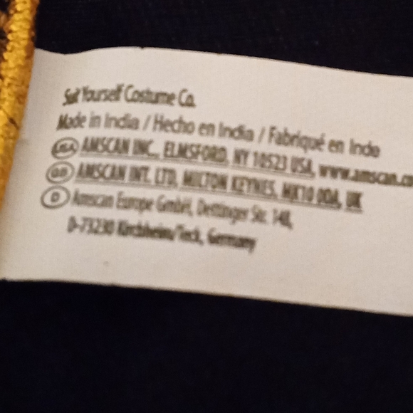 🆕 Womens Egyptian Black & Gold Goddess Dress, Adult Standard, One Size, NWOP - Picture 5 of 6